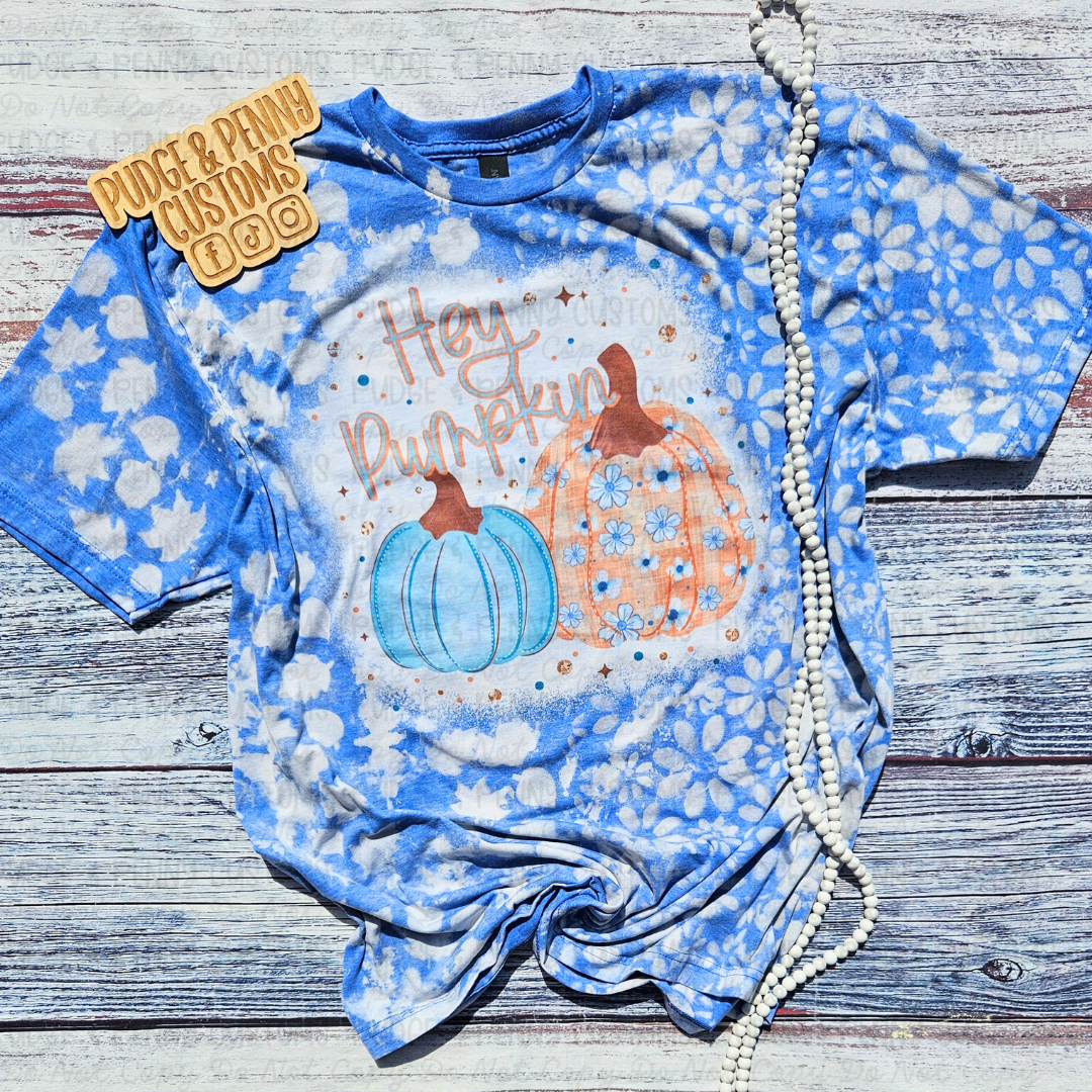 Blue Hello Pumpkin