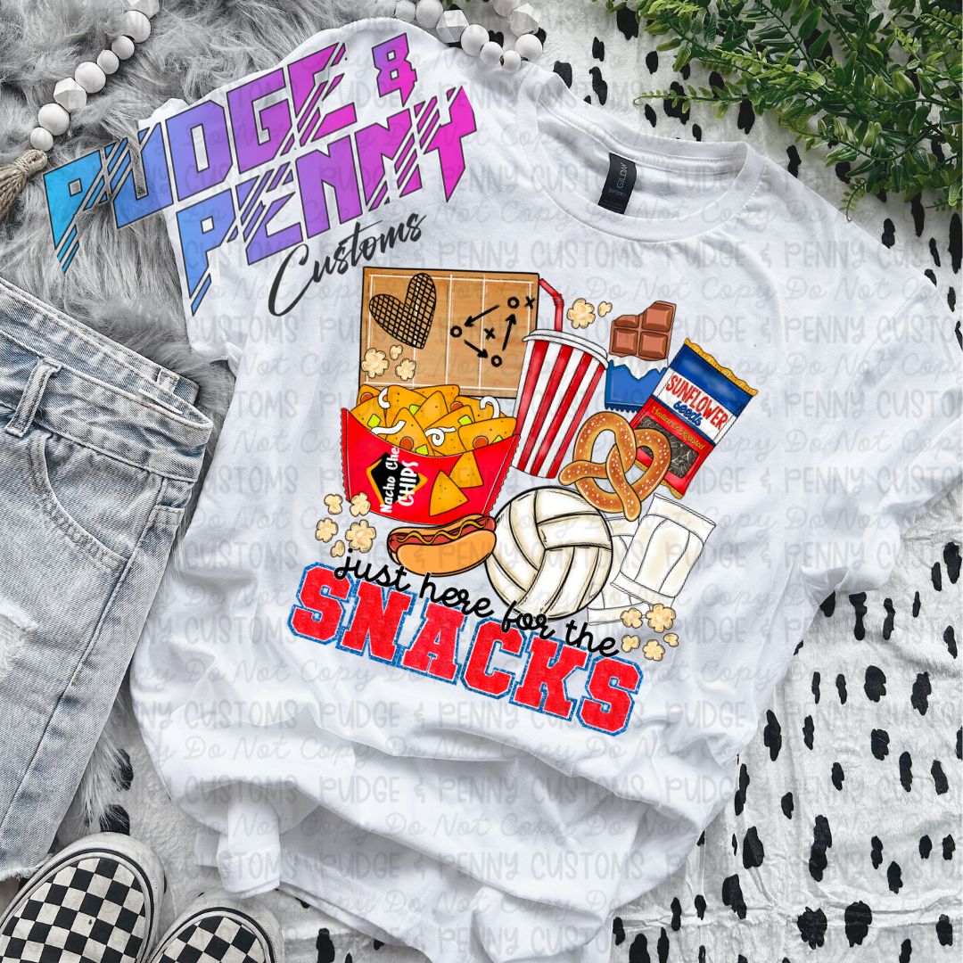 Volleyball Just Here for the Snacks