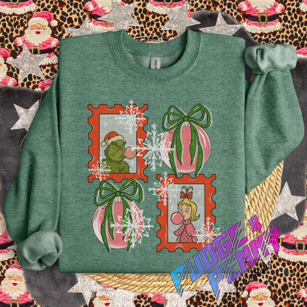 Green Guy Bubble Gum Stamps