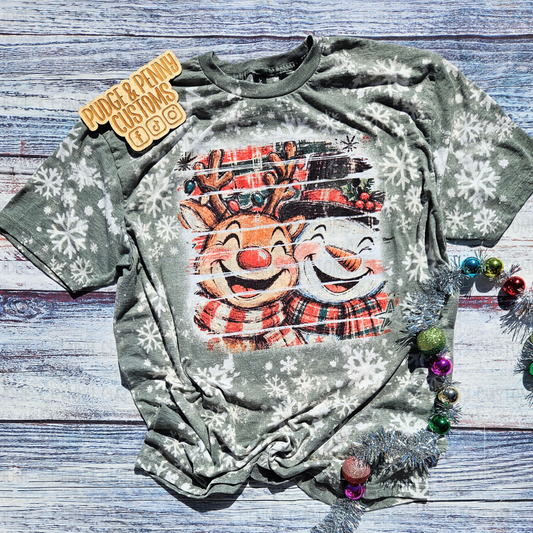 Reindeer and Snowman Smile