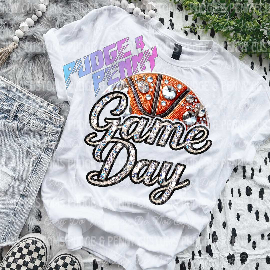 Faux Bling Sports Game Day