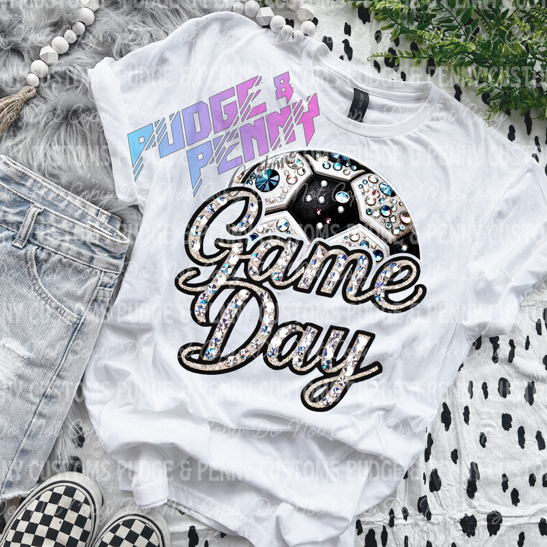 Faux Bling Sports Game Day