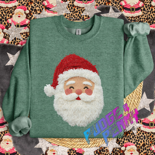 Faux Yarn Santa