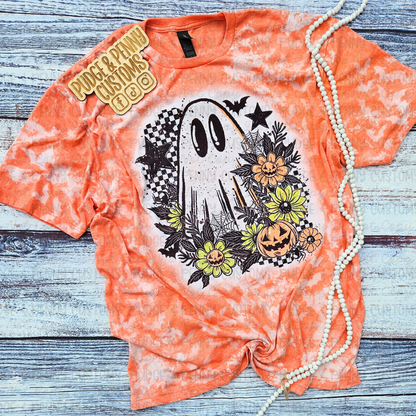 Checkered Bat Floral Ghostie