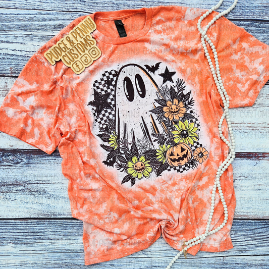 Checkered Bat Floral Ghostie