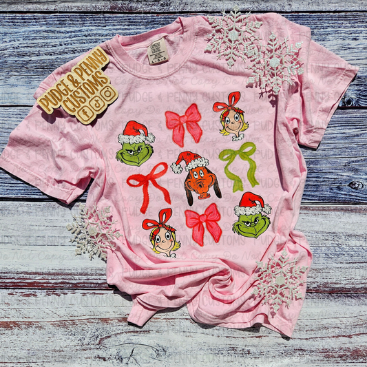 Bows, Grumpy Green Guy, and Friends | RTS | Size L