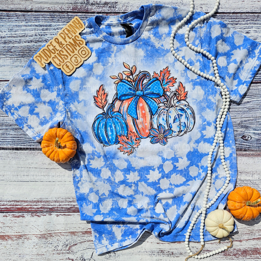 Orange and Blue Pumpkins