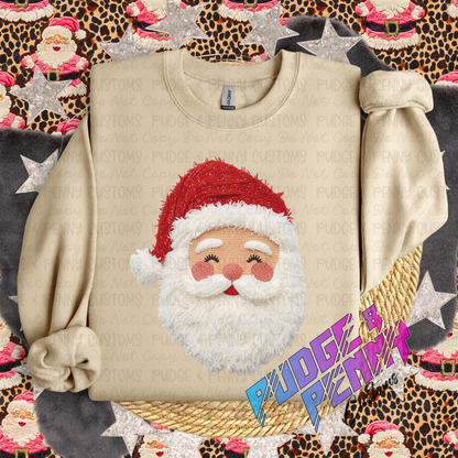 Faux Yarn Santa